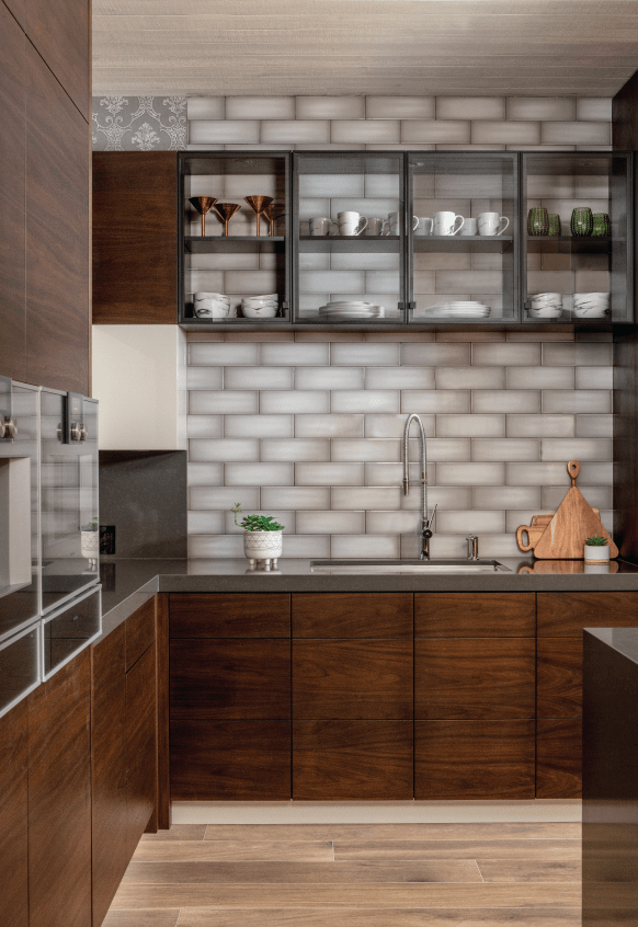 modern muskoka showroom kitchen