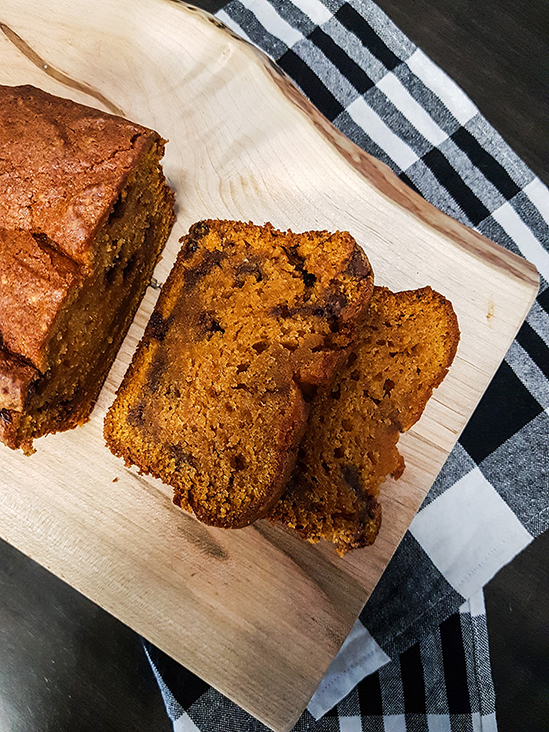 Pumpkin Chocolate Chip Loaf