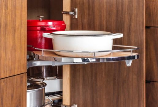 Le Mans corner kitchen cabinet storage organizer