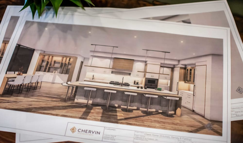 3D Renderings & Floor Plans, Chervin Kitchen And Bath