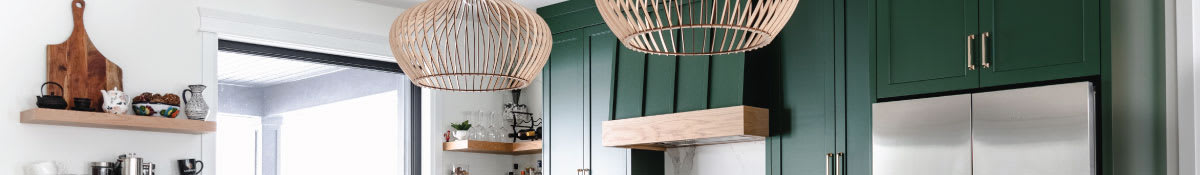 modern farmhouse green kitchen cabinets