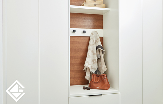 Modern Streamlined Mudroom