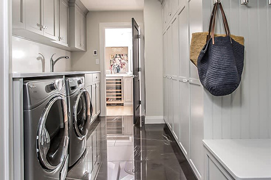 Transitional Laundry Room & Mudroom